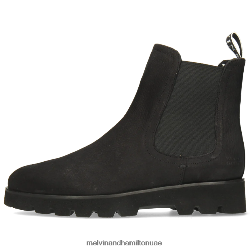 سوزان 100 أسود Melvin & Hamilton نحيف جزمة الكاحل 42XF2X1068