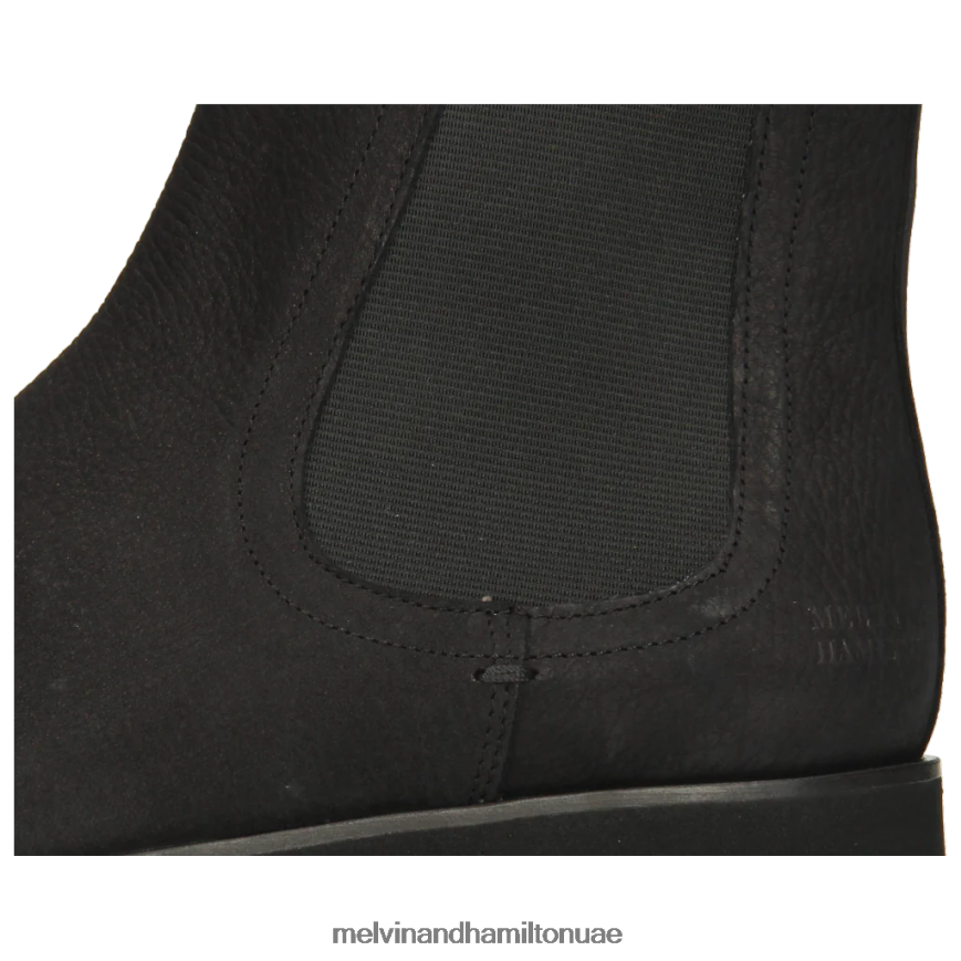 سوزان 100 أسود Melvin & Hamilton نحيف جزمة الكاحل 42XF2X1068