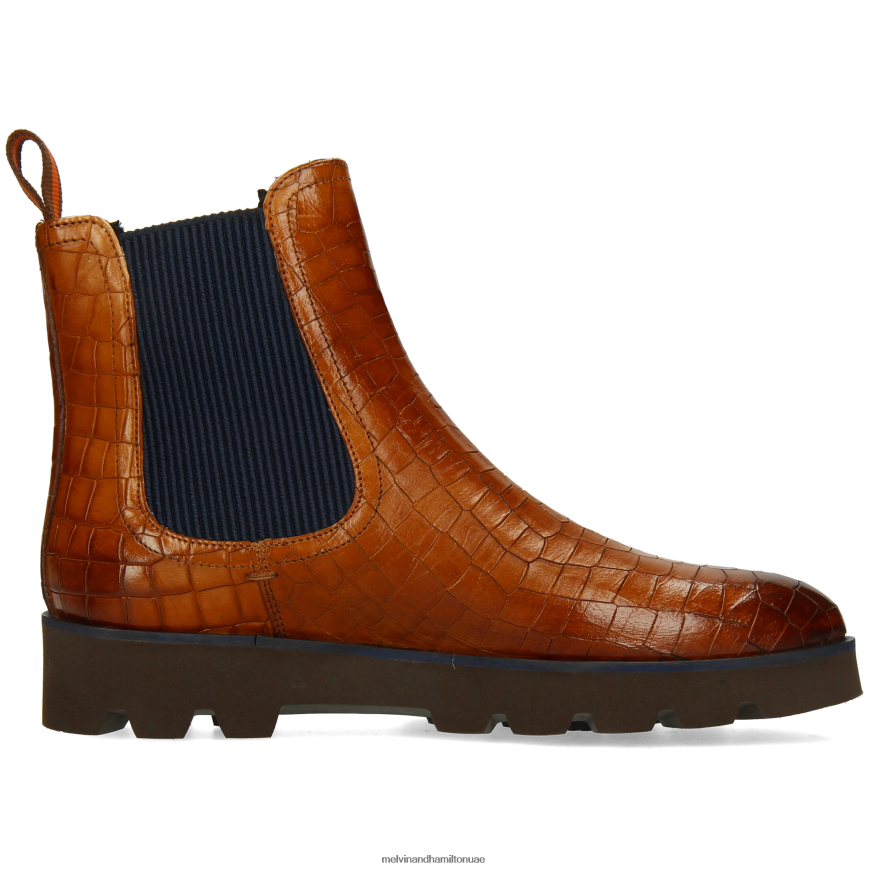 سوزان 100 بني Melvin & Hamilton نحيف جزمة الكاحل 42XF2X905