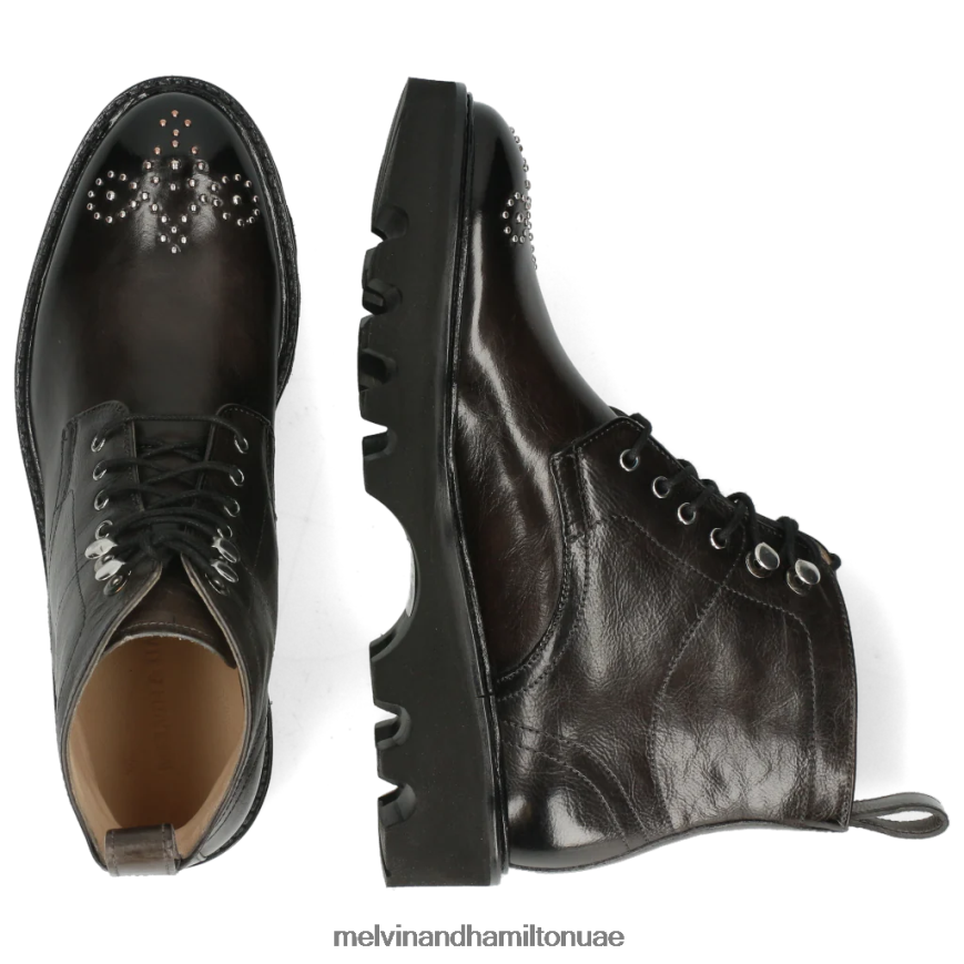 سالي 109 رمادي Melvin & Hamilton نحيف جزمة الكاحل 42XF2X1048