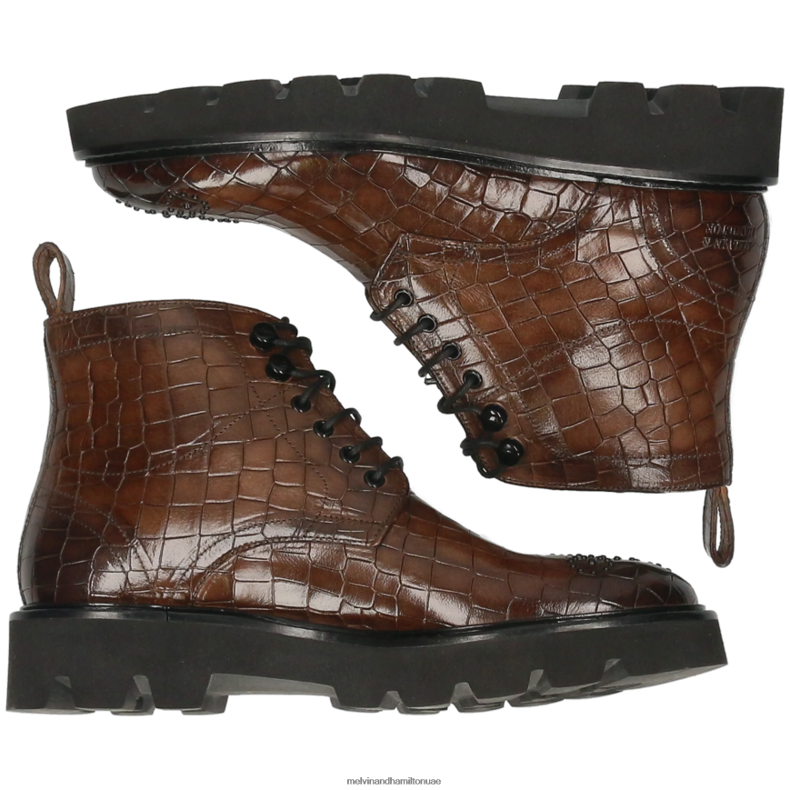 سالي 109 رمادي Melvin & Hamilton نحيف جزمة الكاحل 42XF2X888