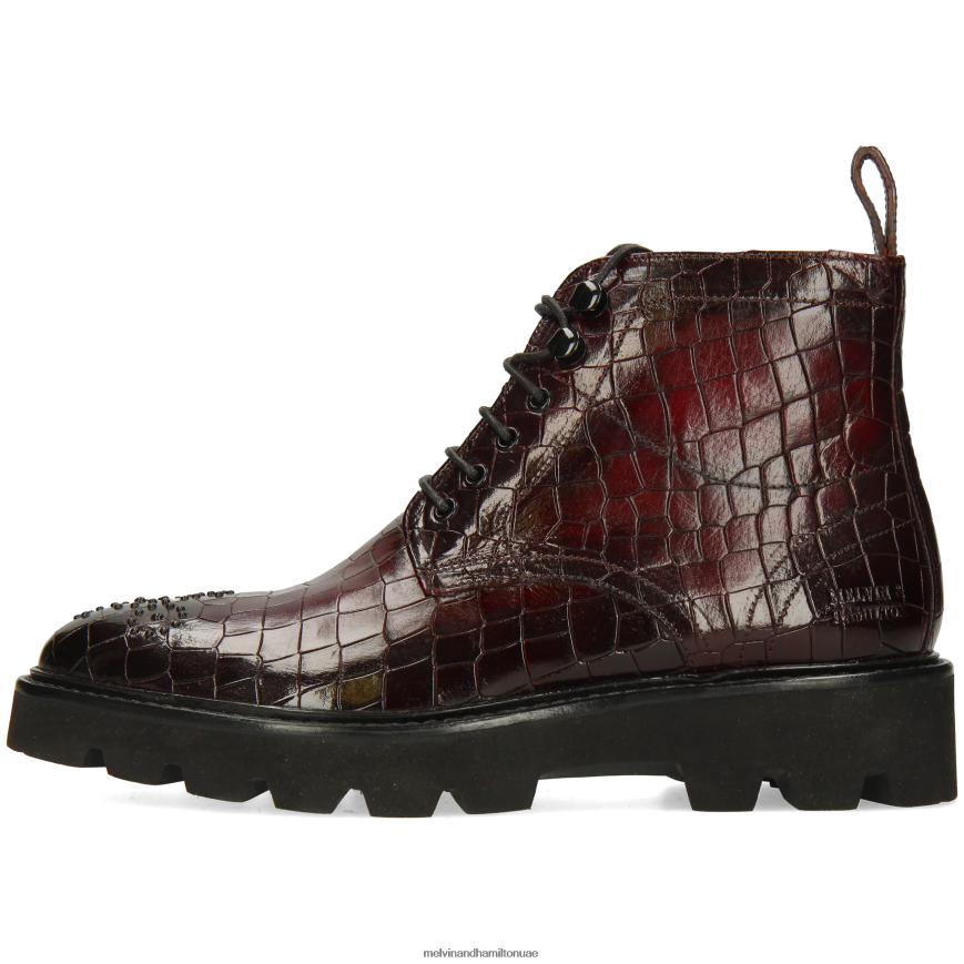 سالي 109 أرجواني Melvin & Hamilton نحيف جزمة الكاحل 42XF2X939