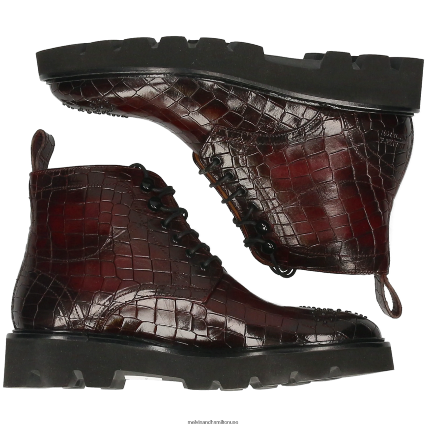 سالي 109 أرجواني Melvin & Hamilton نحيف جزمة الكاحل 42XF2X939