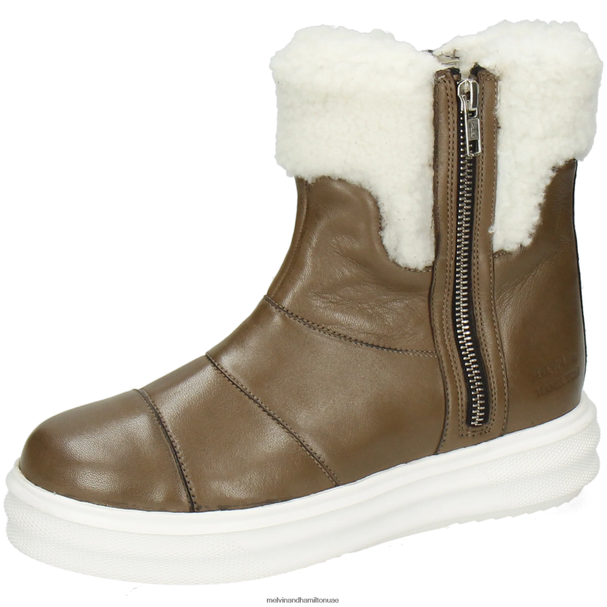 فاي 10 رمادي Melvin & Hamilton نحيف جزمة الكاحل 42XF2X1020