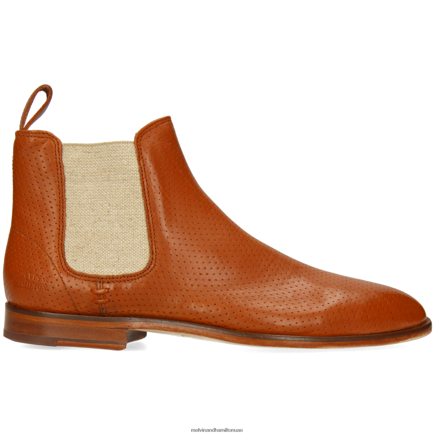 سوزان 10 البرتقالي Melvin & Hamilton نحيف جزمة الكاحل 42XF2X1024