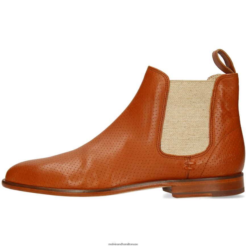 سوزان 10 البرتقالي Melvin & Hamilton نحيف جزمة الكاحل 42XF2X1024