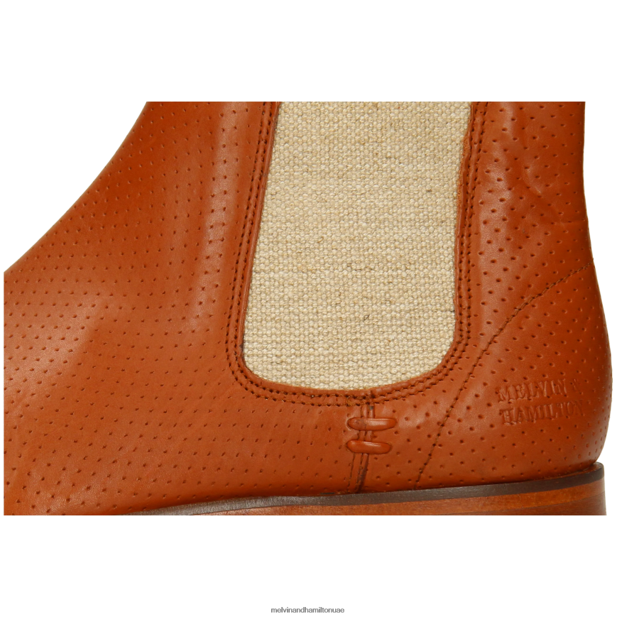 سوزان 10 البرتقالي Melvin & Hamilton نحيف جزمة الكاحل 42XF2X1024