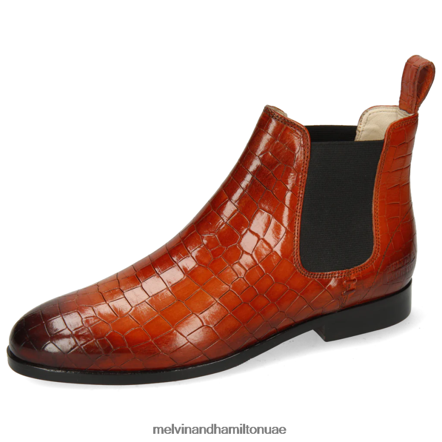 سوزان 10 البرتقالي Melvin & Hamilton نحيف جزمة الكاحل 42XF2X1085