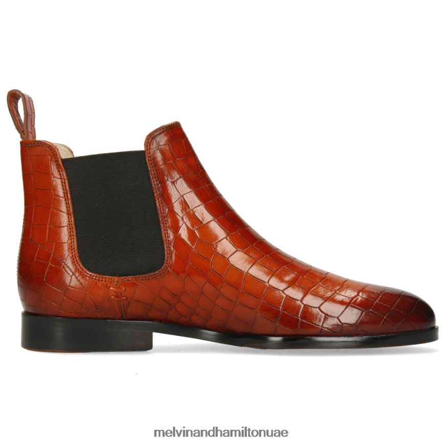 سوزان 10 البرتقالي Melvin & Hamilton نحيف جزمة الكاحل 42XF2X1085