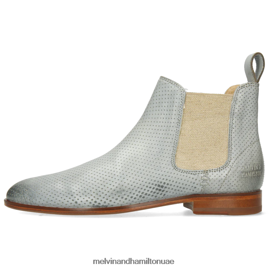 سوزان 10 رمادي Melvin & Hamilton نحيف جزمة الكاحل 42XF2X1136