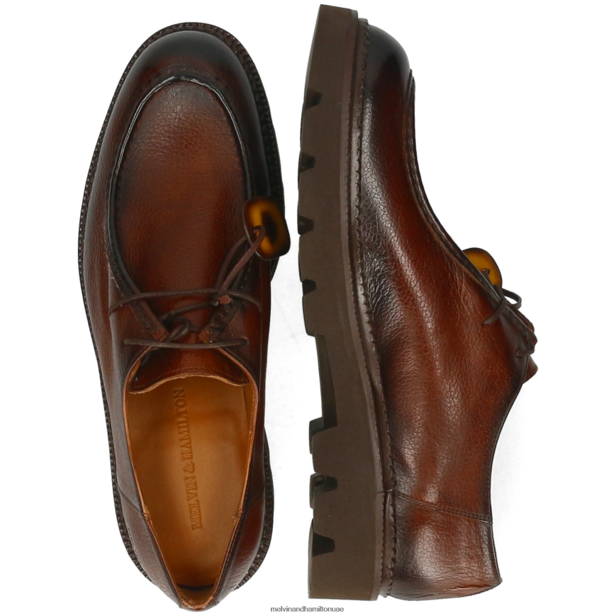بيرس 10 بني Melvin & Hamilton رجال أحذية ديربي 42XF2X416