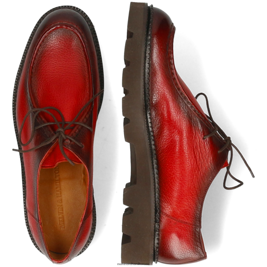 بيرس 10 البرتقالي Melvin & Hamilton رجال أحذية ديربي 42XF2X426