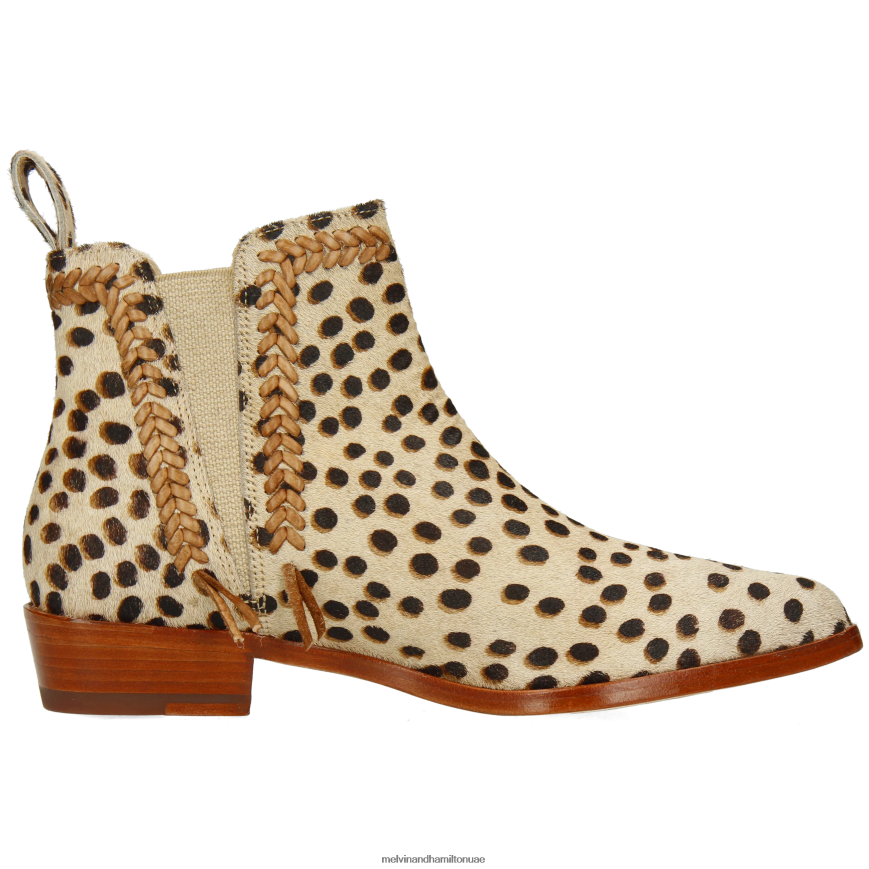 مارلين 10 البني الفاتح Melvin & Hamilton نحيف جزمة الكاحل 42XF2X777