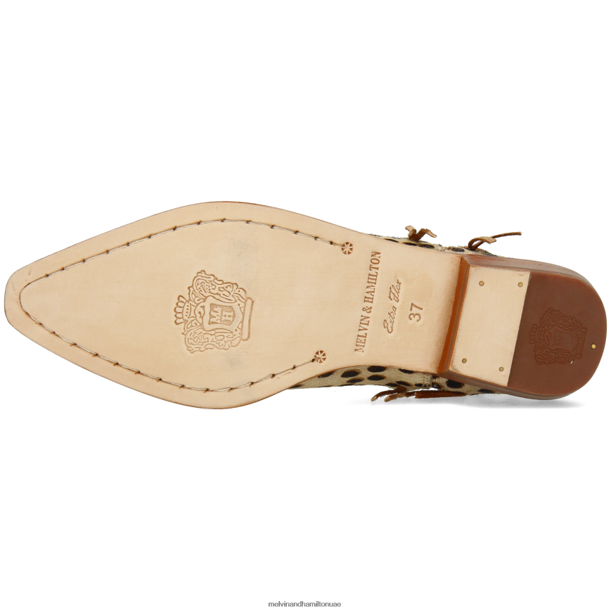 مارلين 10 البني الفاتح Melvin & Hamilton نحيف جزمة الكاحل 42XF2X777