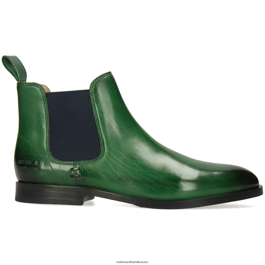 سوزان 10 أخضر Melvin & Hamilton نحيف جزمة الكاحل 42XF2X781