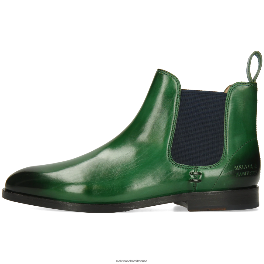 سوزان 10 أخضر Melvin & Hamilton نحيف جزمة الكاحل 42XF2X781