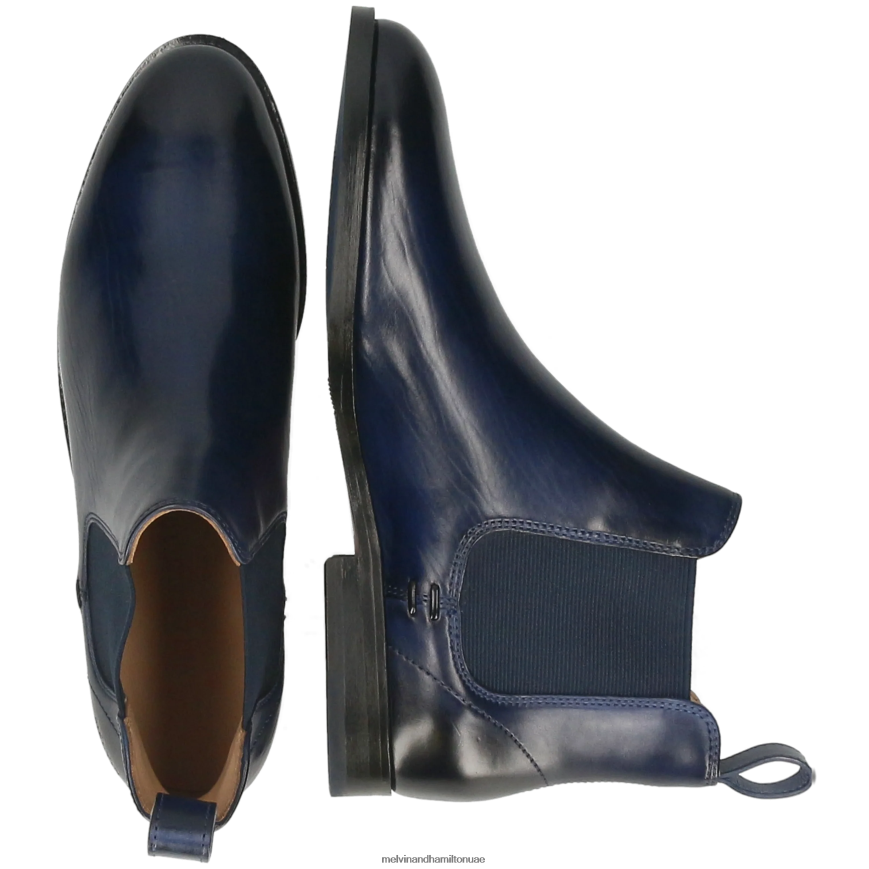 سوزان 10 أزرق Melvin & Hamilton نحيف جزمة الكاحل 42XF2X782