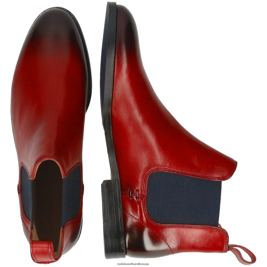 سوزان 10 أحمر Melvin & Hamilton نحيف جزمة الكاحل 42XF2X783