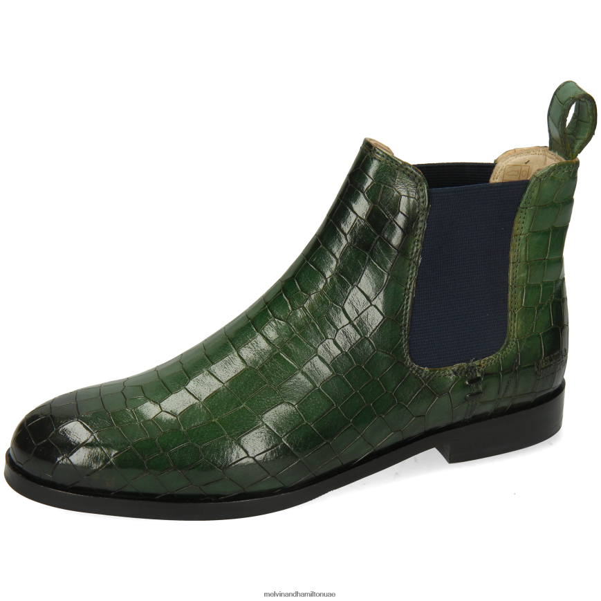 سوزان 10 أخضر Melvin & Hamilton نحيف جزمة الكاحل 42XF2X788