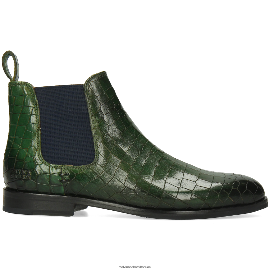 سوزان 10 أخضر Melvin & Hamilton نحيف جزمة الكاحل 42XF2X788