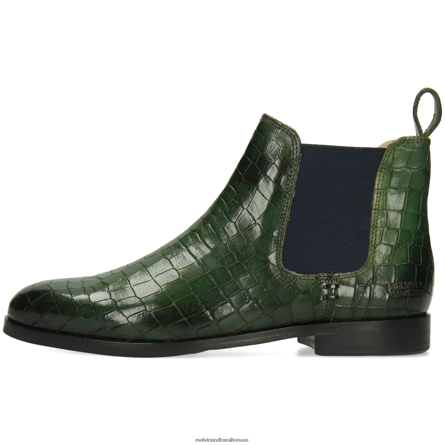 سوزان 10 أخضر Melvin & Hamilton نحيف جزمة الكاحل 42XF2X788