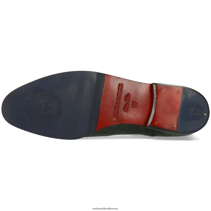 سوزان 10 أخضر Melvin & Hamilton نحيف جزمة الكاحل 42XF2X788