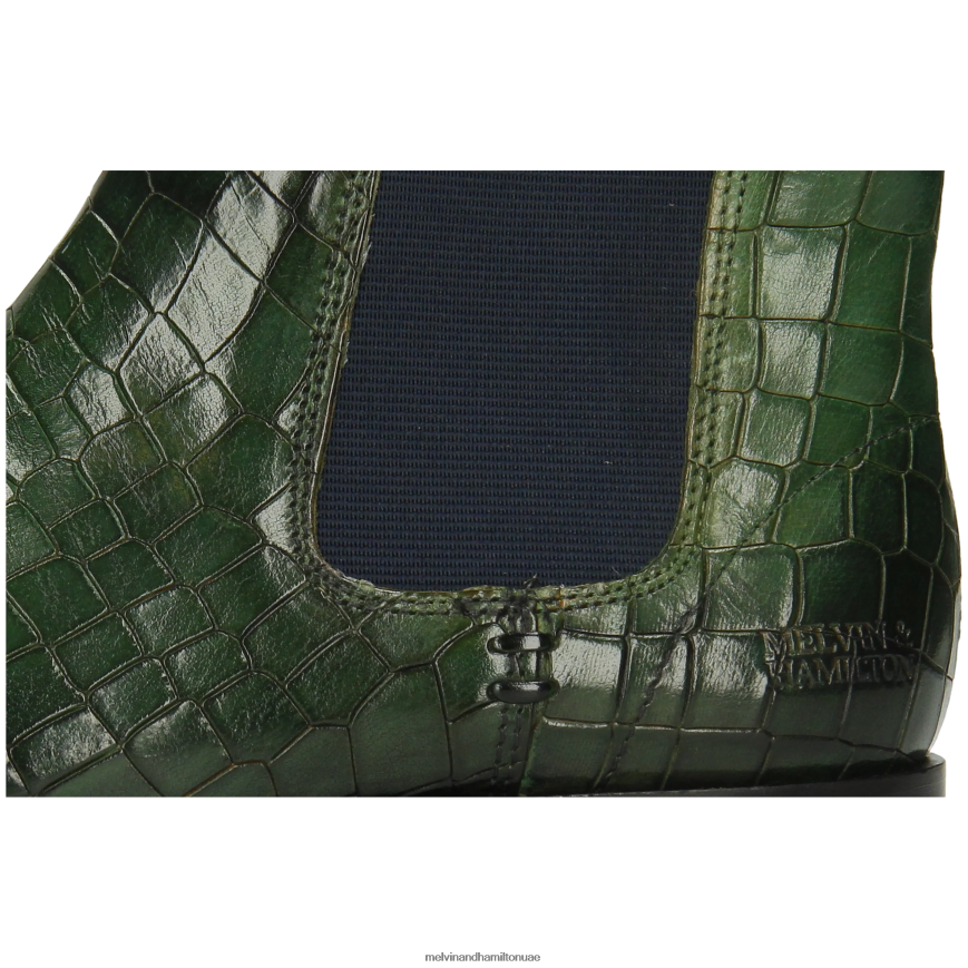 سوزان 10 أخضر Melvin & Hamilton نحيف جزمة الكاحل 42XF2X788