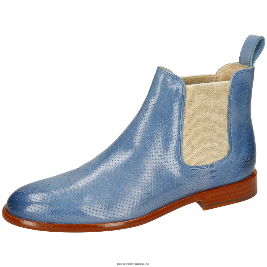 سوزان 10 أزرق Melvin & Hamilton نحيف جزمة الكاحل 42XF2X855