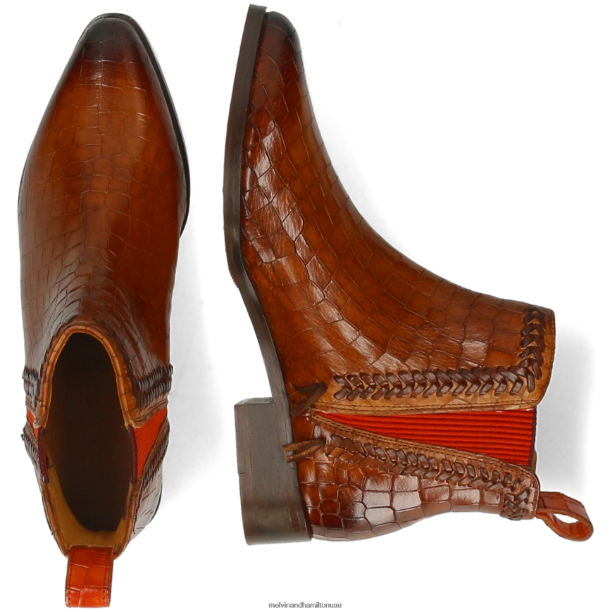 مارلين 10 بني Melvin & Hamilton نحيف جزمة الكاحل 42XF2X952