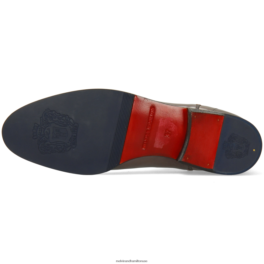 سوزان 10 رمادي داكن Melvin & Hamilton نحيف جزمة الكاحل 42XF2X977