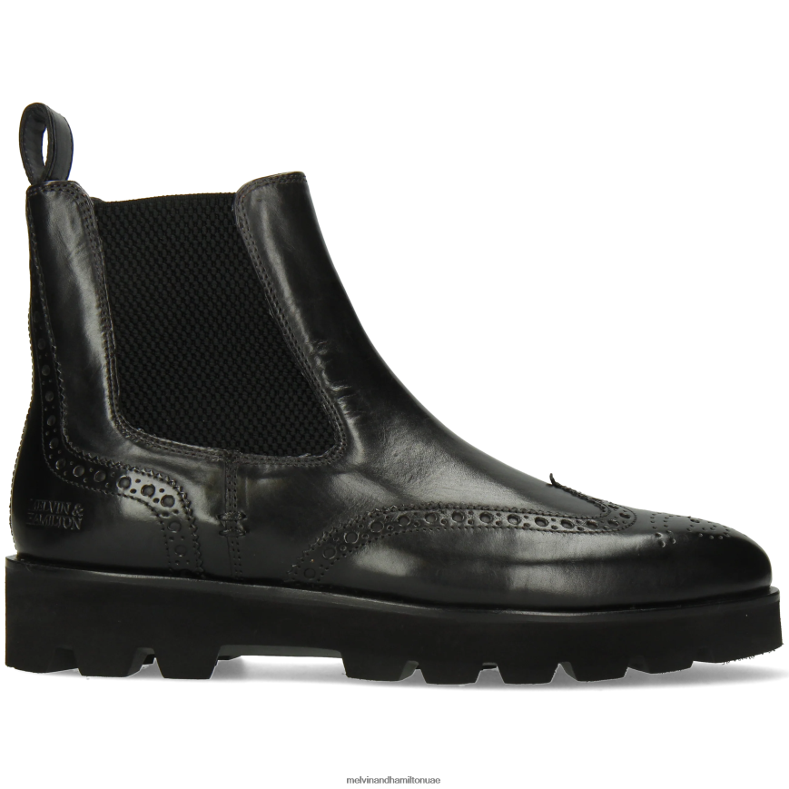 سوزان 111 أسود Melvin & Hamilton نحيف جزمة الكاحل 42XF2X780
