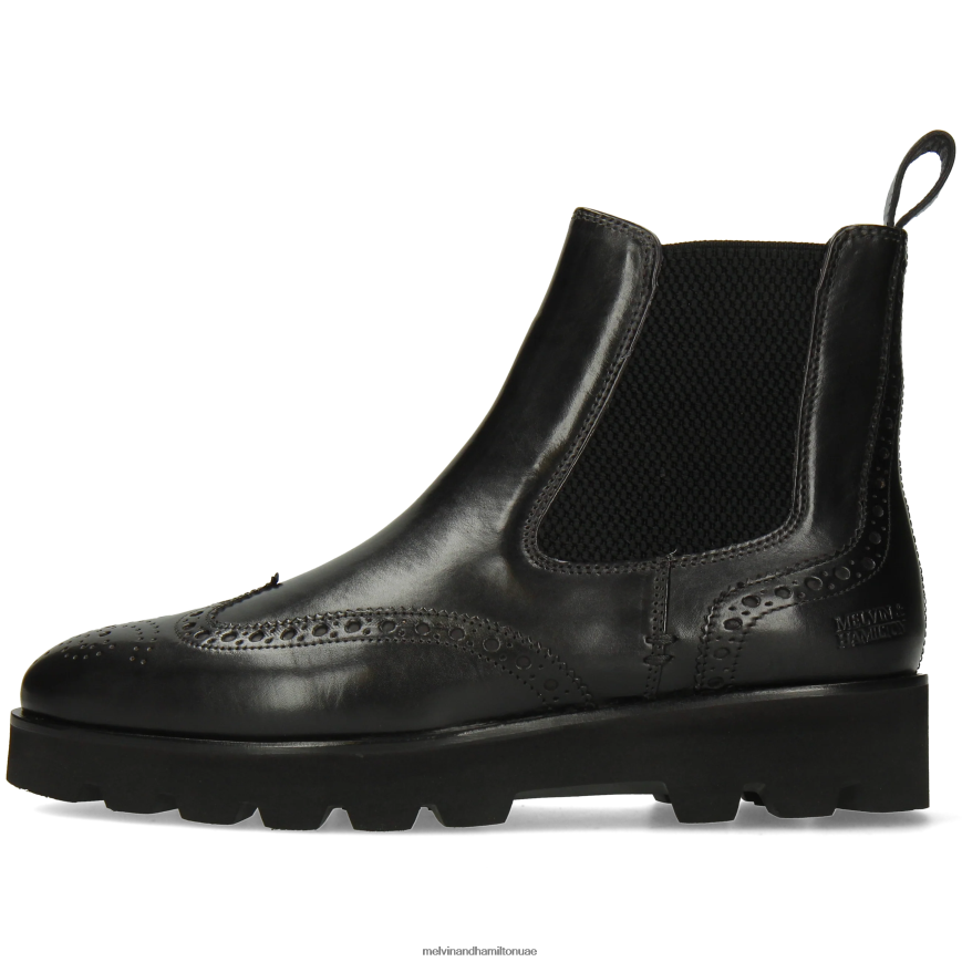 سوزان 111 أسود Melvin & Hamilton نحيف جزمة الكاحل 42XF2X780