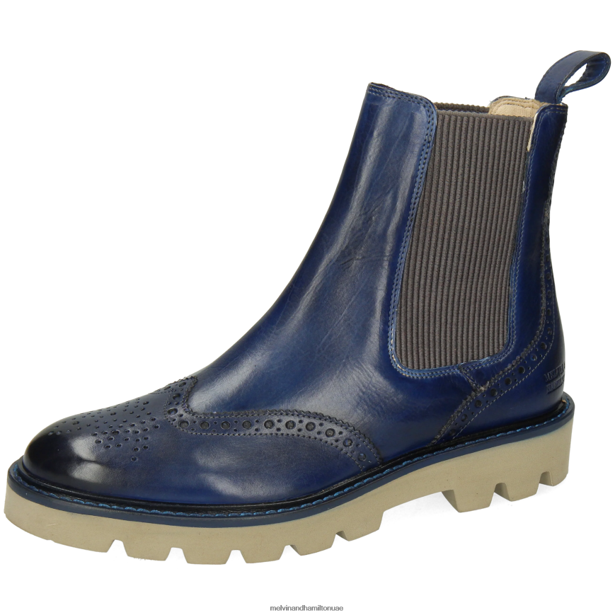 سالي 112 أزرق Melvin & Hamilton نحيف جزمة الكاحل 42XF2X848