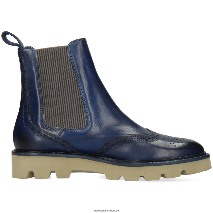 سالي 112 أزرق Melvin & Hamilton نحيف جزمة الكاحل 42XF2X848