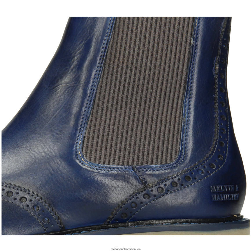 سالي 112 أزرق Melvin & Hamilton نحيف جزمة الكاحل 42XF2X848