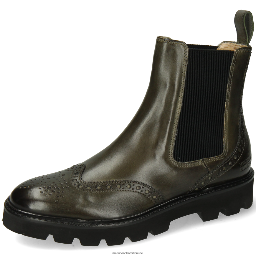 سالي 112 الكاكي Melvin & Hamilton نحيف جزمة الكاحل 42XF2X951