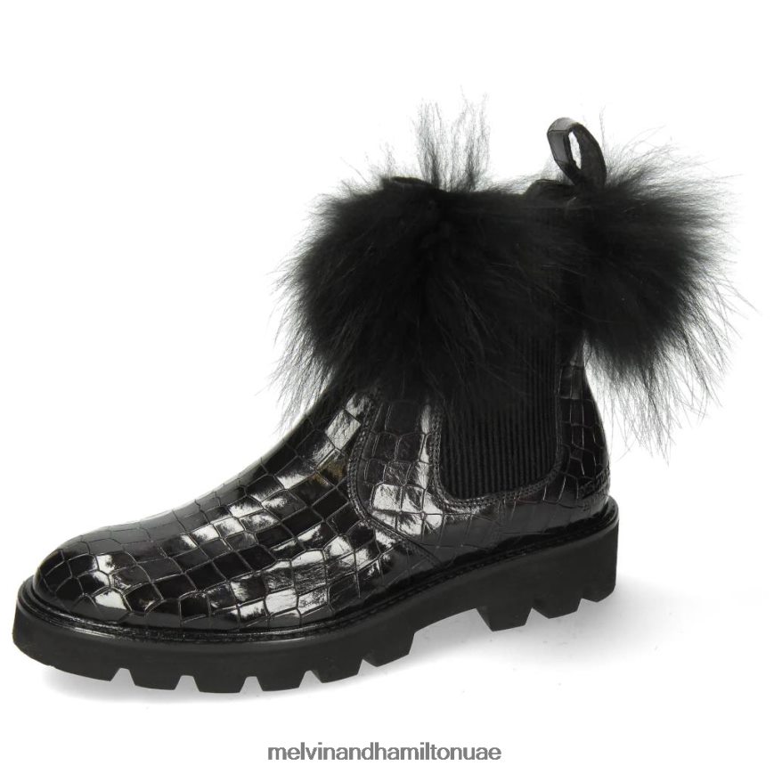 سالي 114 رمادي Melvin & Hamilton نحيف جزمة الكاحل 42XF2X1098