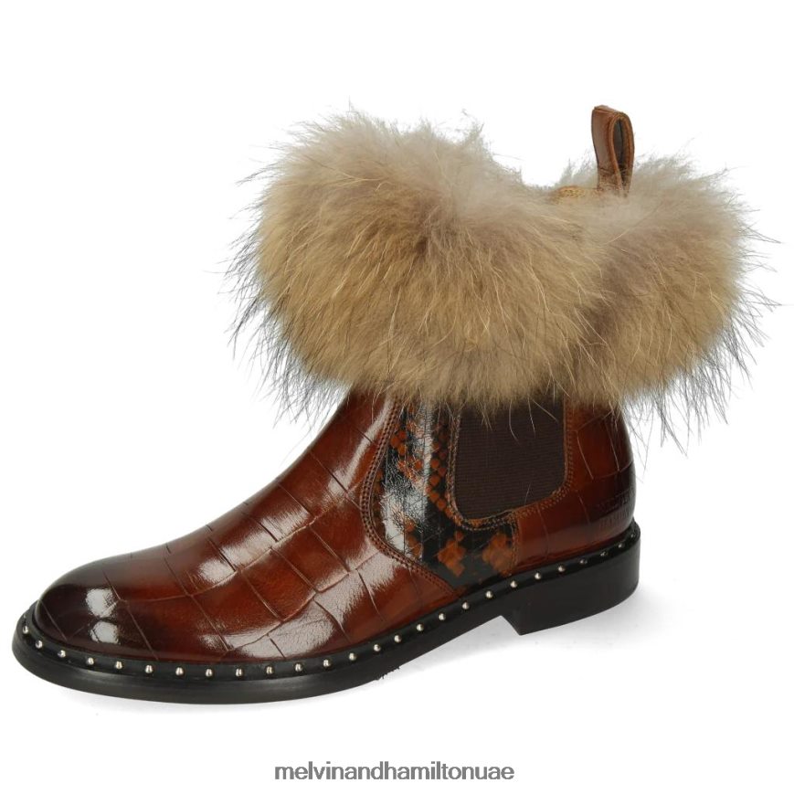 سالي 114 بني Melvin & Hamilton نحيف جزمة الكاحل 42XF2X972