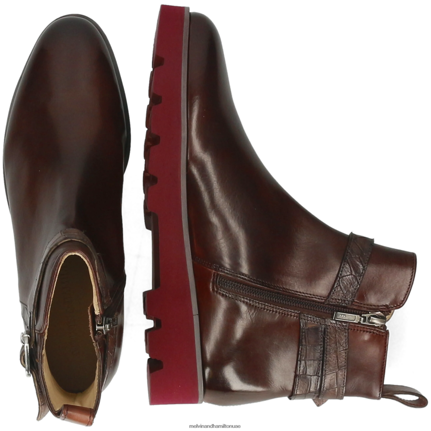 سوزان 116 بني Melvin & Hamilton نحيف جزمة الكاحل 42XF2X913