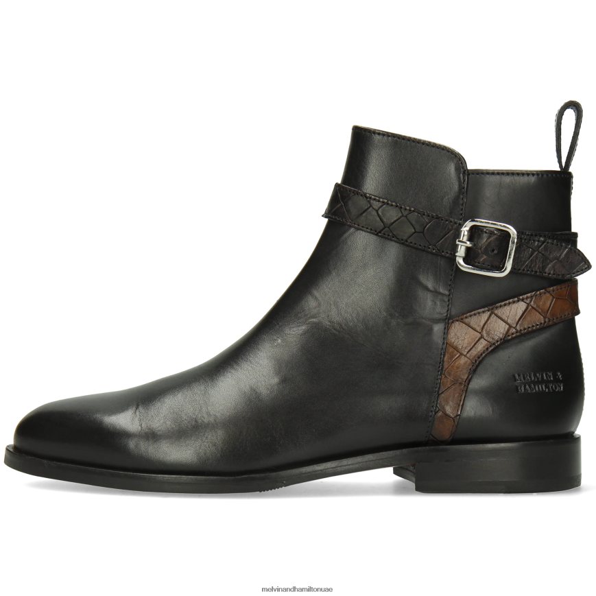 سوزان 116 أسود Melvin & Hamilton نحيف جزمة الكاحل 42XF2X920