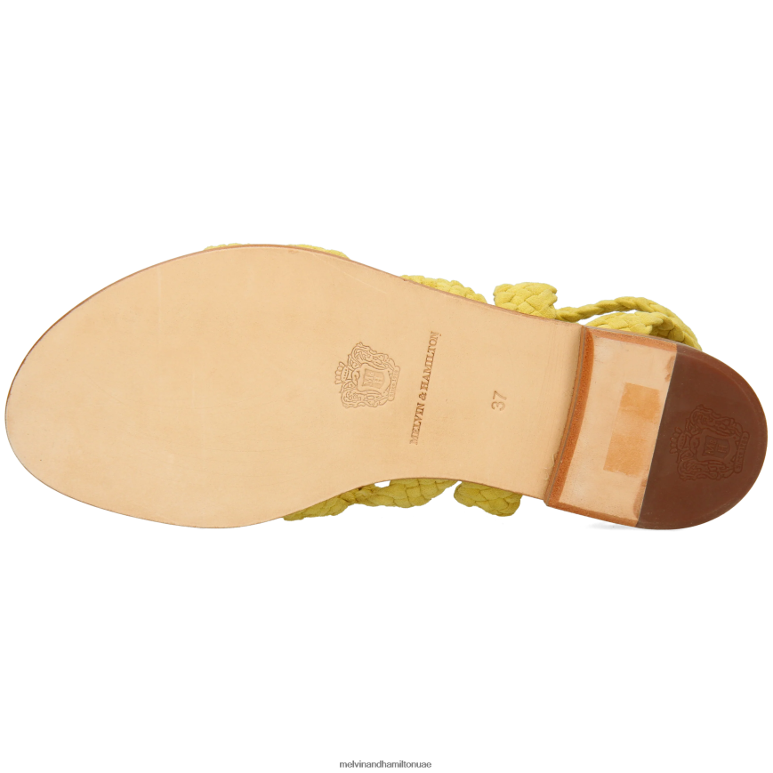 ساندرا 11 أصفر Melvin & Hamilton نحيف صنادل 42XF2X1905