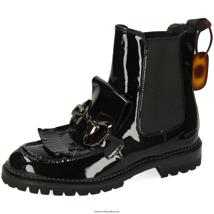 ماريا 11 أسود Melvin & Hamilton نحيف جزمة الكاحل 42XF2X959