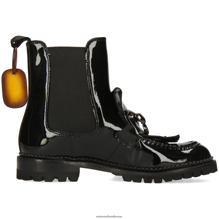 ماريا 11 أسود Melvin & Hamilton نحيف جزمة الكاحل 42XF2X959