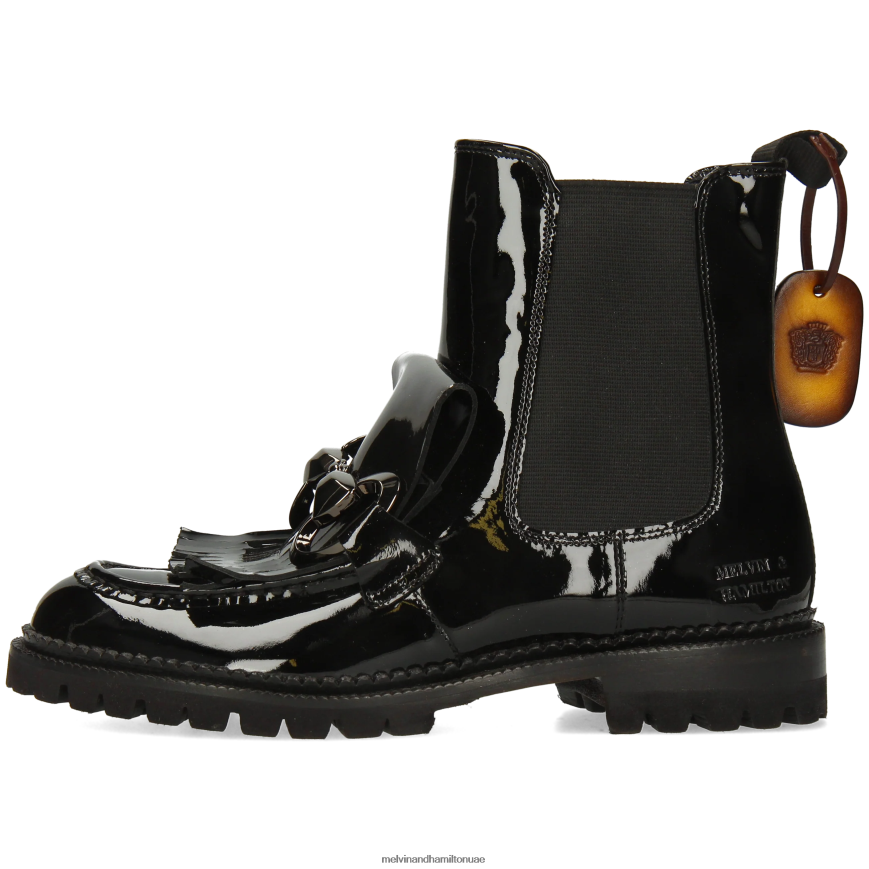 ماريا 11 أسود Melvin & Hamilton نحيف جزمة الكاحل 42XF2X959