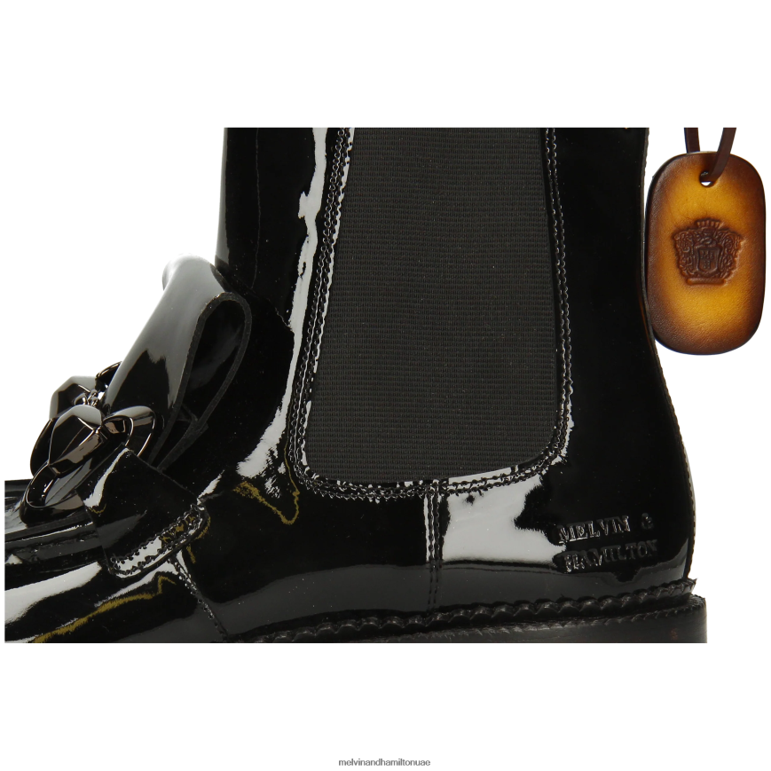 ماريا 11 أسود Melvin & Hamilton نحيف جزمة الكاحل 42XF2X959