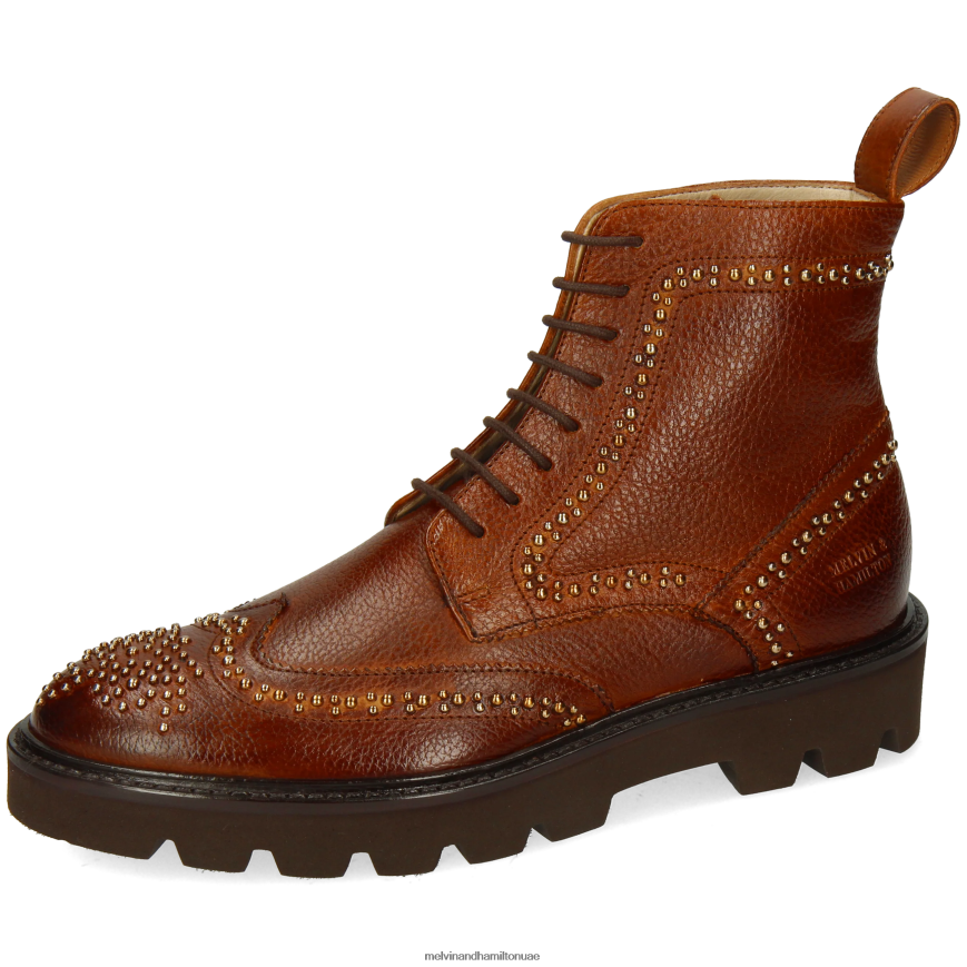 سالي 120 بني Melvin & Hamilton نحيف جزمة الكاحل 42XF2X879