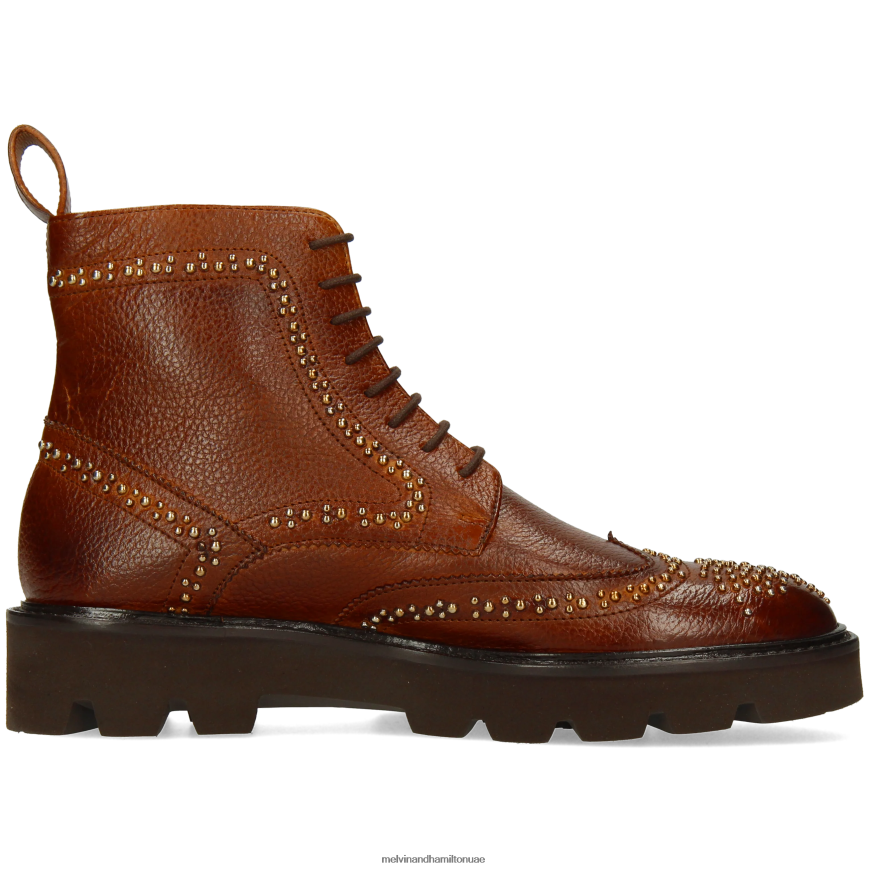 سالي 120 بني Melvin & Hamilton نحيف جزمة الكاحل 42XF2X879