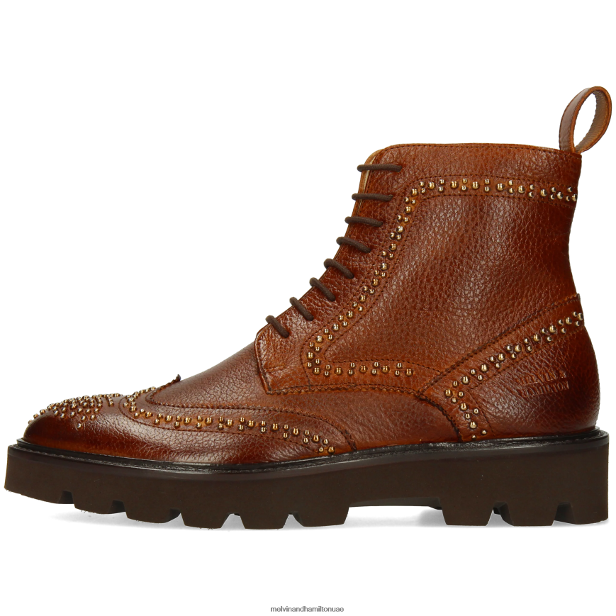 سالي 120 بني Melvin & Hamilton نحيف جزمة الكاحل 42XF2X879