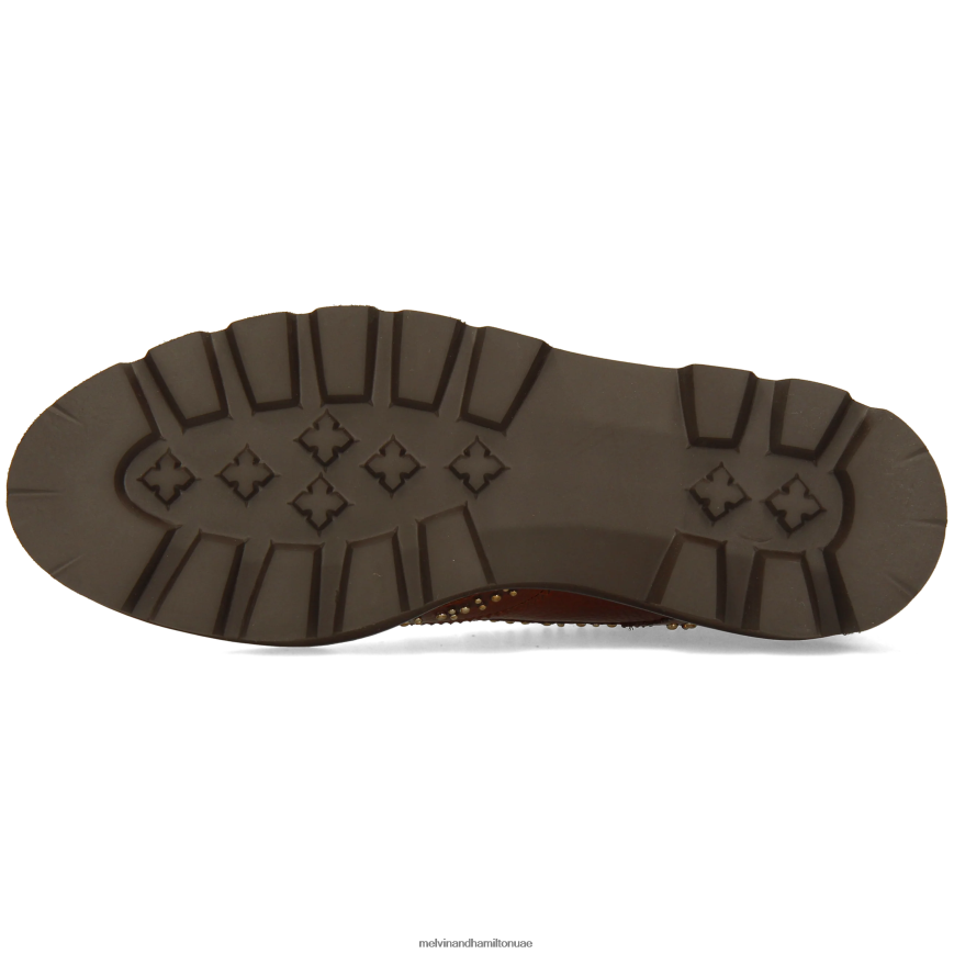 سالي 120 بني Melvin & Hamilton نحيف جزمة الكاحل 42XF2X879