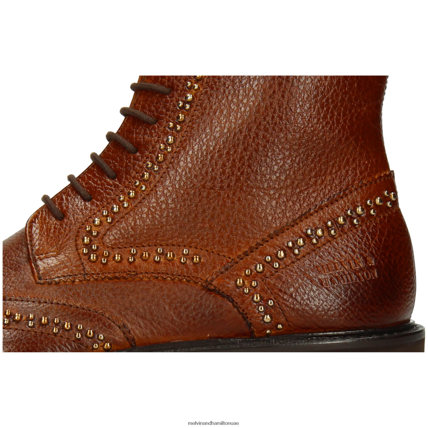 سالي 120 بني Melvin & Hamilton نحيف جزمة الكاحل 42XF2X879